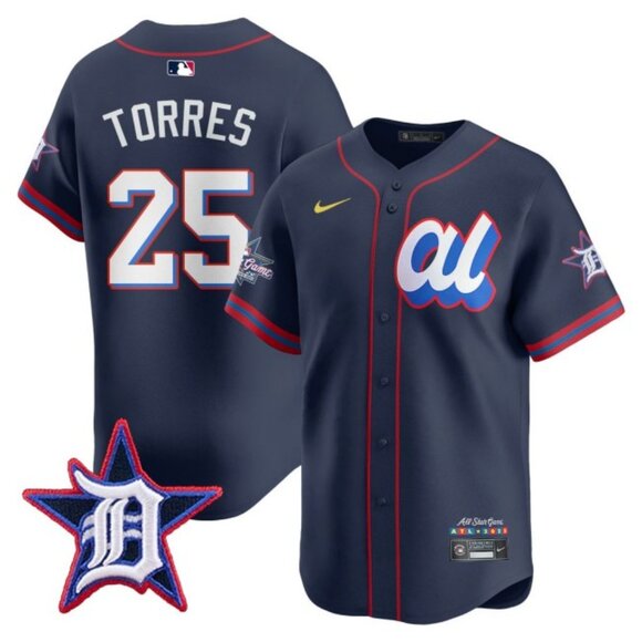 Mens Youths Kids Womens Gleyber Torres Navy 2025 All Star Jersey Stitched